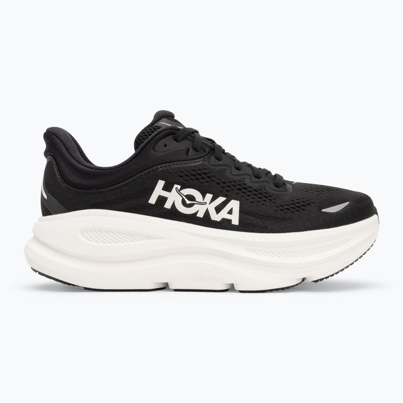 Men's running shoes HOKA Bondi 9 black/white 2