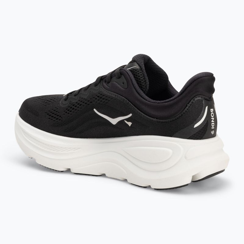 Men's running shoes HOKA Bondi 9 black/white 3