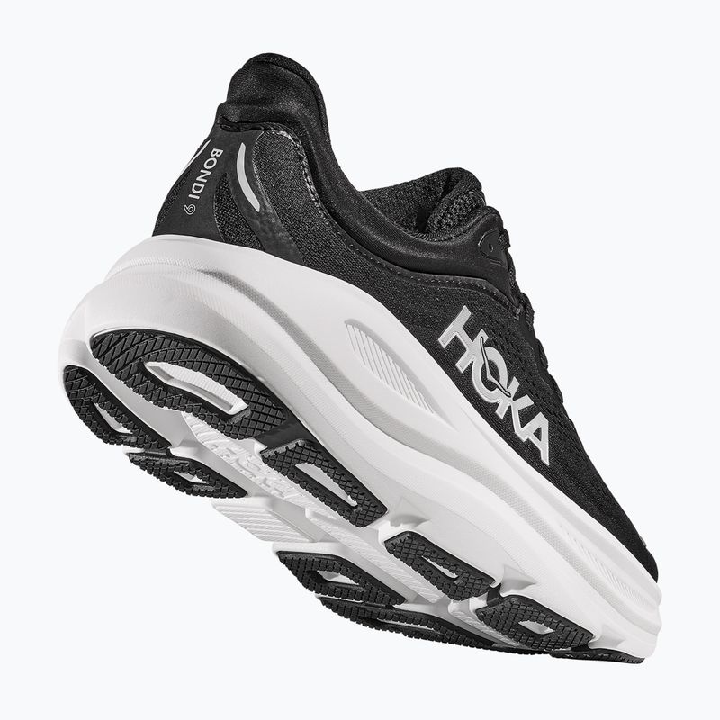 Men's running shoes HOKA Bondi 9 black/white 11