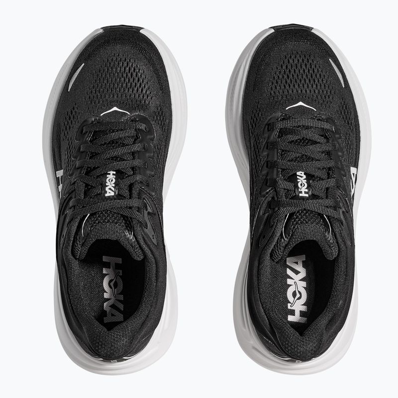 Men's running shoes HOKA Bondi 9 black/white 12