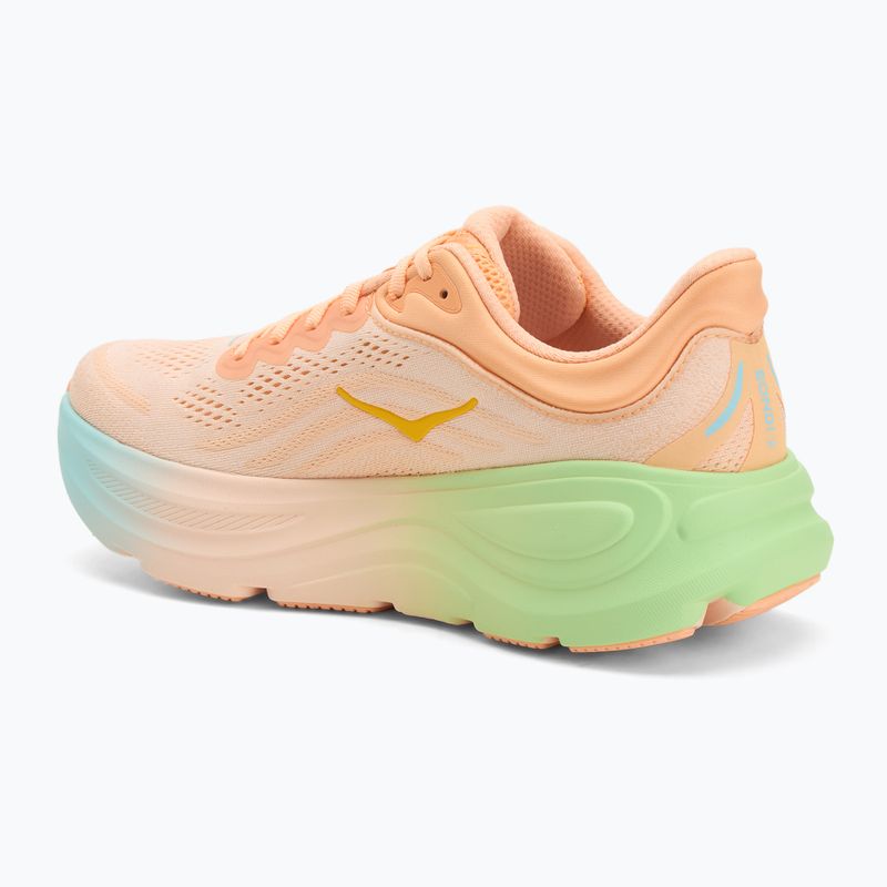 Men's running shoes HOKA Bondi 9 frost/pale tangerine 3