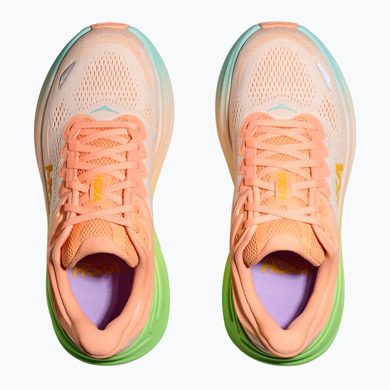 Men's running shoes HOKA Bondi 9 frost/pale tangerine 5
