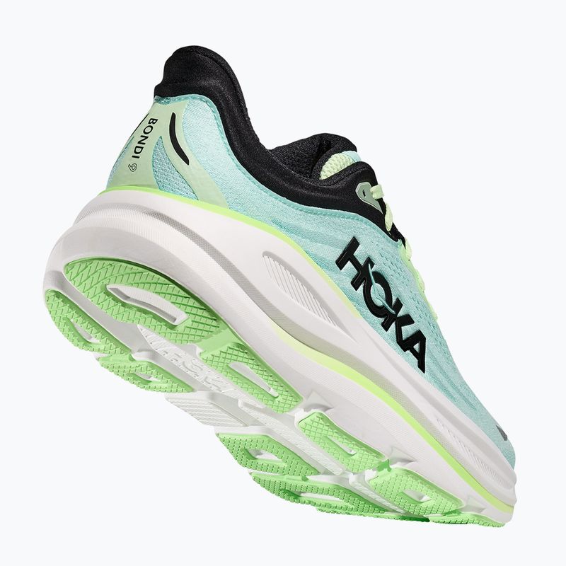 HOKA men's running shoes Bondi 9 luna moth/black 4