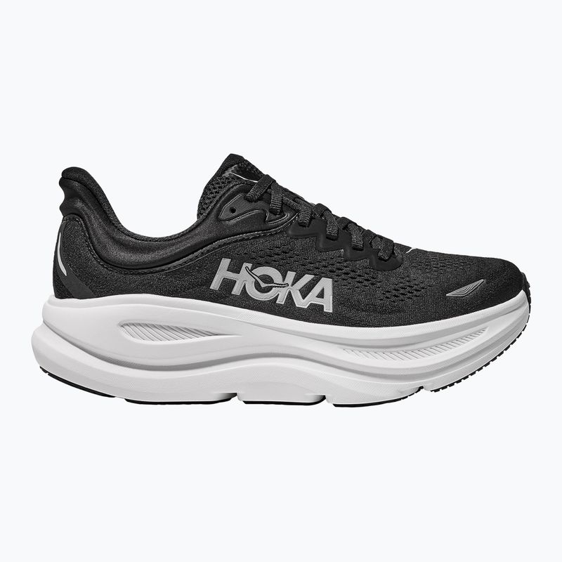 Women's running shoes HOKA Bondi 9 black/white 2