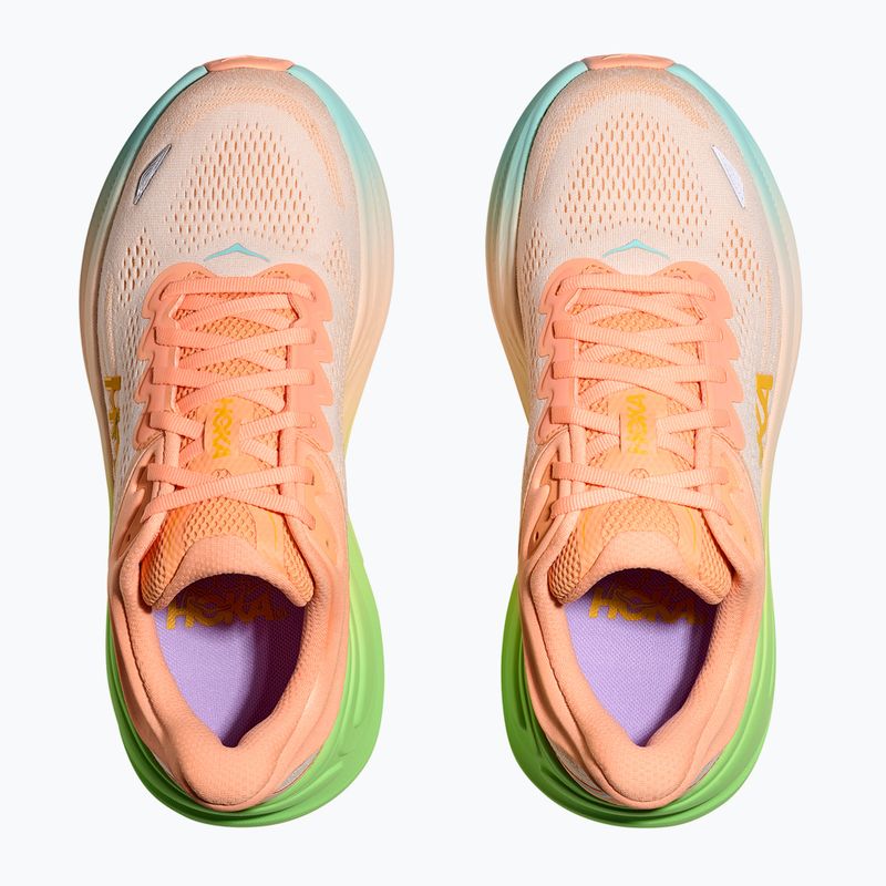 Women's running shoes HOKA Bondi 9 frost/pale tangerine 4
