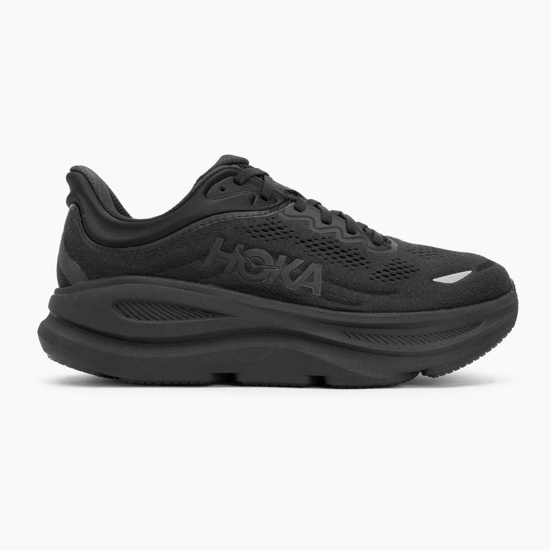 Men's running shoes HOKA Bondi 9 Wide black/black 2