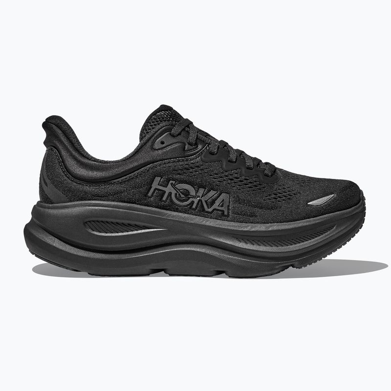 Women's running shoes HOKA Bondi 9 Wide black/black 2
