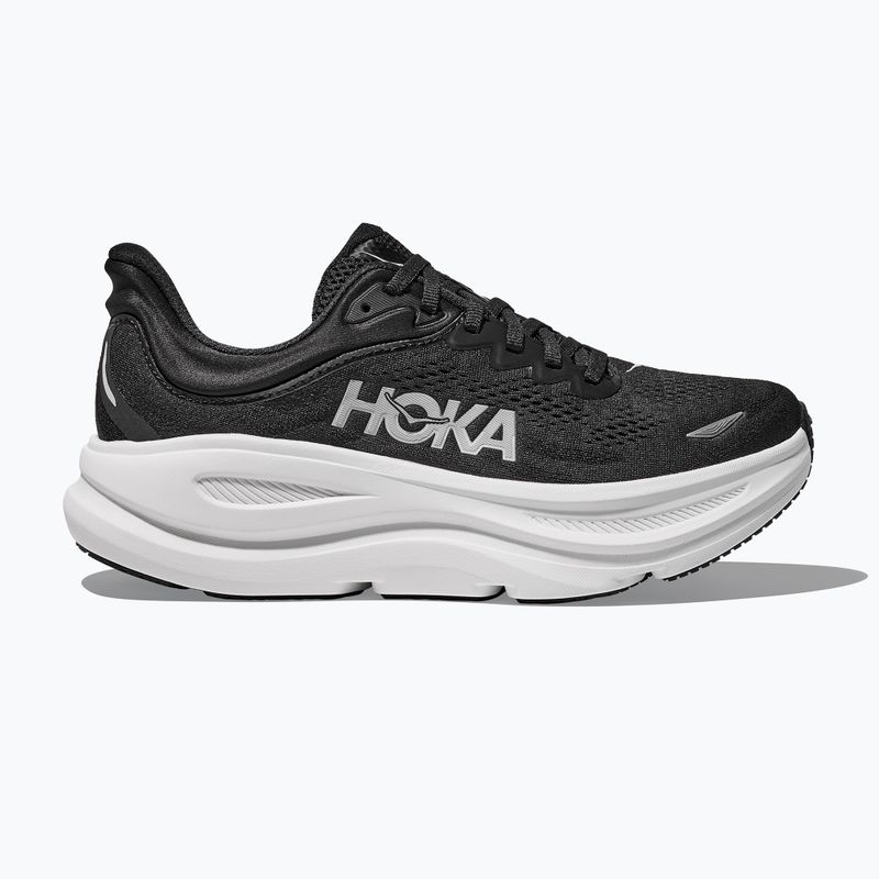 Women's running shoes HOKA Bondi 9 Wide black/white 2