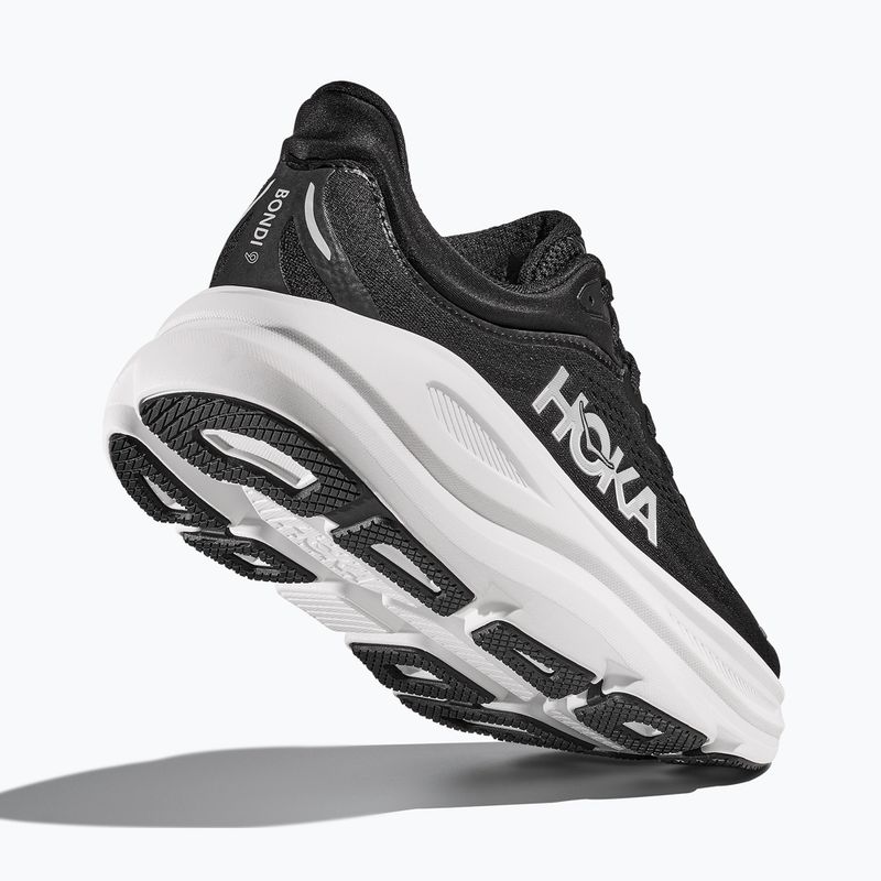 Women's running shoes HOKA Bondi 9 Wide black/white 5