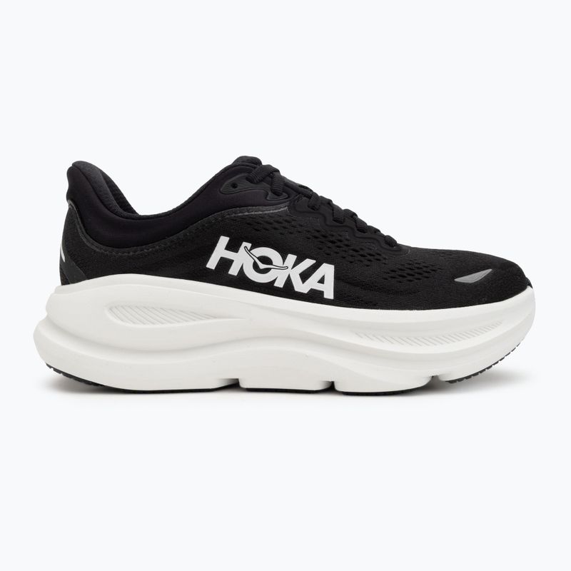 Women's running shoes HOKA Bondi 9 Wide black/white 2