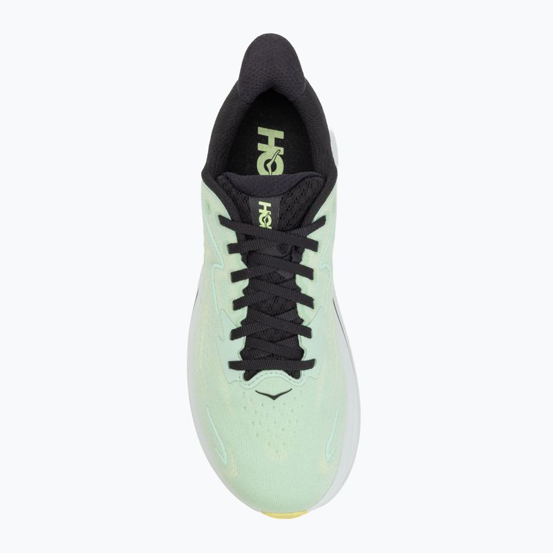 HOKA men's running shoes Clifton 10 mint fluorite/luna moth 5
