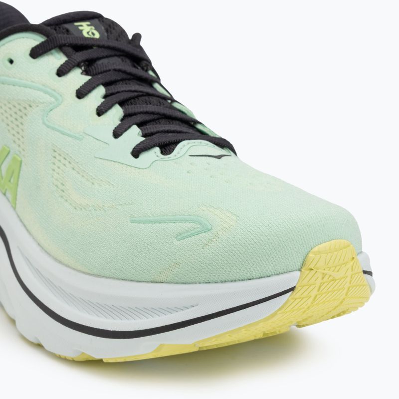HOKA men's running shoes Clifton 10 mint fluorite/luna moth 7