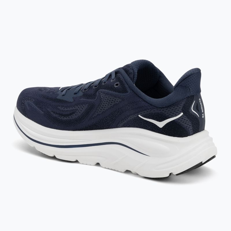 Men's running shoes HOKA Clifton 10 navy/white 3