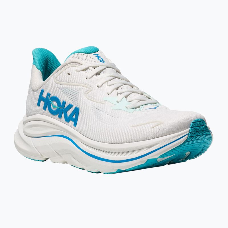 Men's running shoes HOKA Clifton 10 white/skyward blue 8