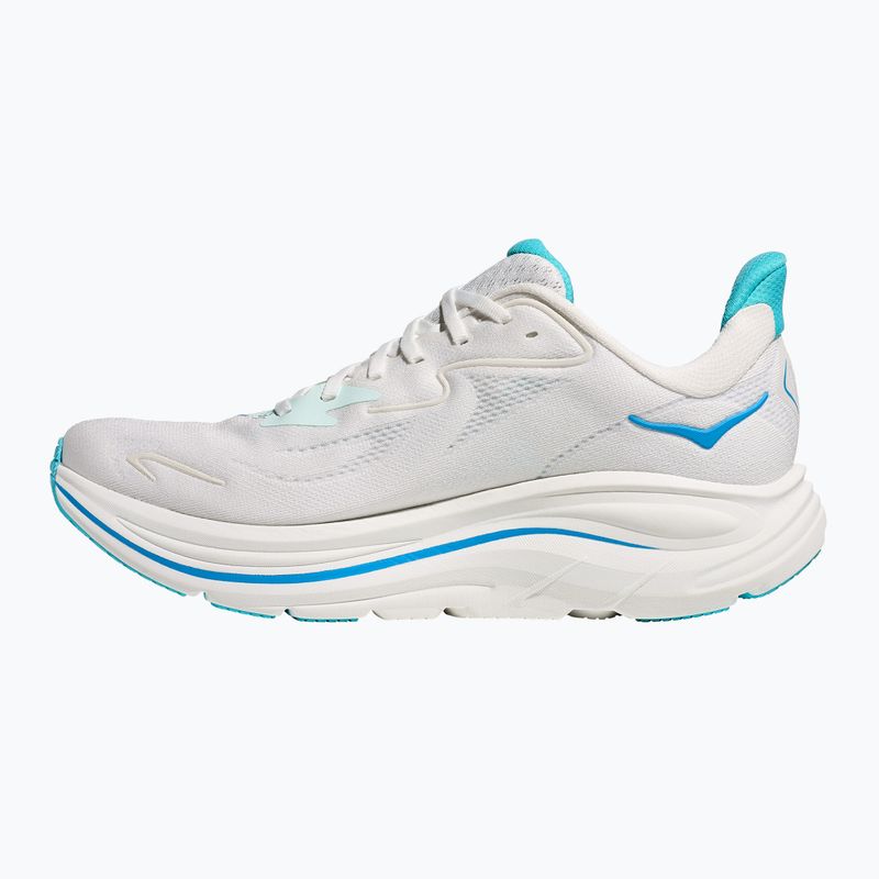 Men's running shoes HOKA Clifton 10 white/skyward blue 10