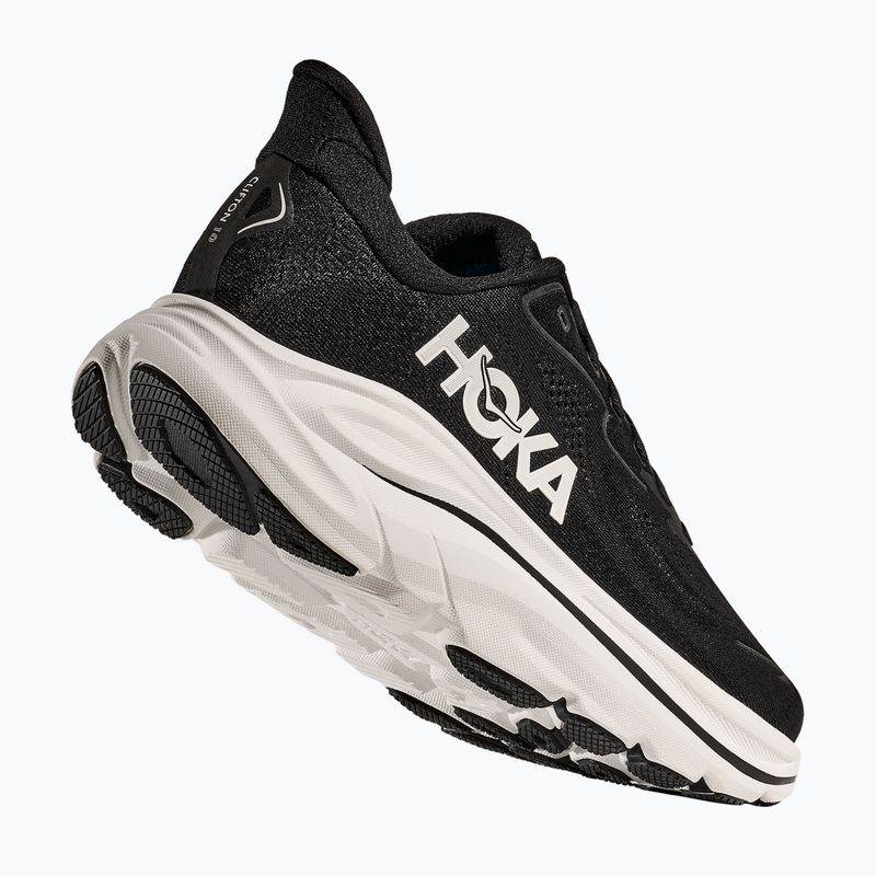 Women's running shoes HOKA Clifton 10 black/white 4