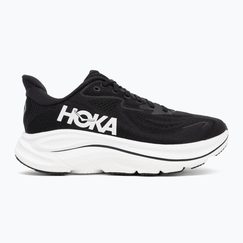 Women's running shoes HOKA Clifton 10 black/white 2