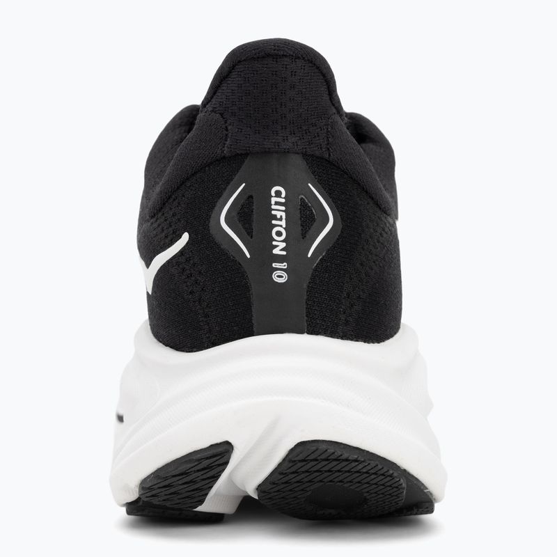 Women's running shoes HOKA Clifton 10 black/white 6