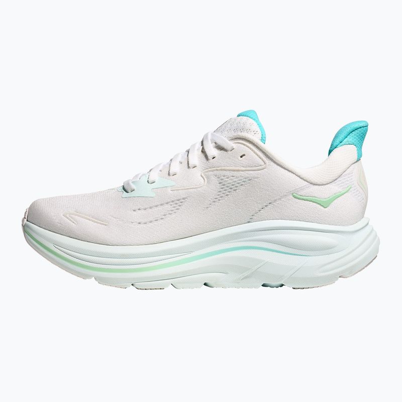 Women's running shoes HOKA Clifton 10 white/cielo blue 3
