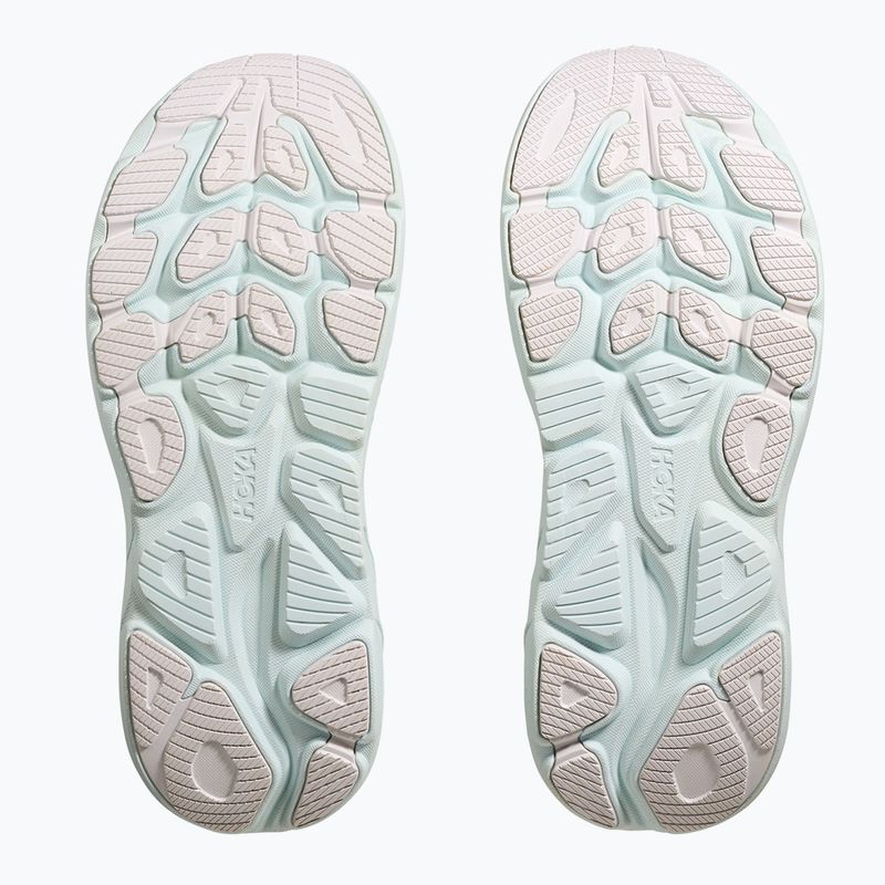 Women's running shoes HOKA Clifton 10 white/cielo blue 7