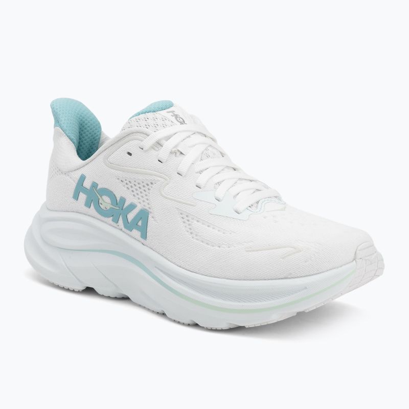 Women's running shoes HOKA Clifton 10 white/cielo blue