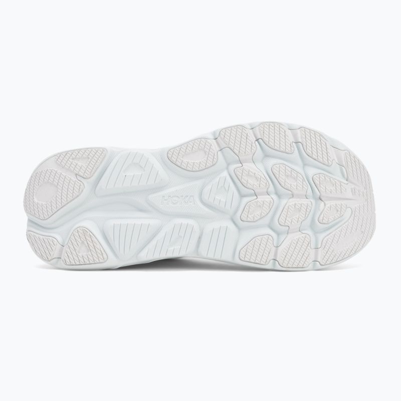 Women's running shoes HOKA Clifton 10 white/cielo blue 4