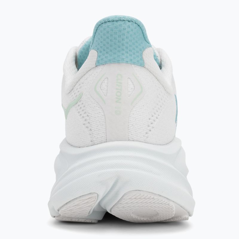 Women's running shoes HOKA Clifton 10 white/cielo blue 6