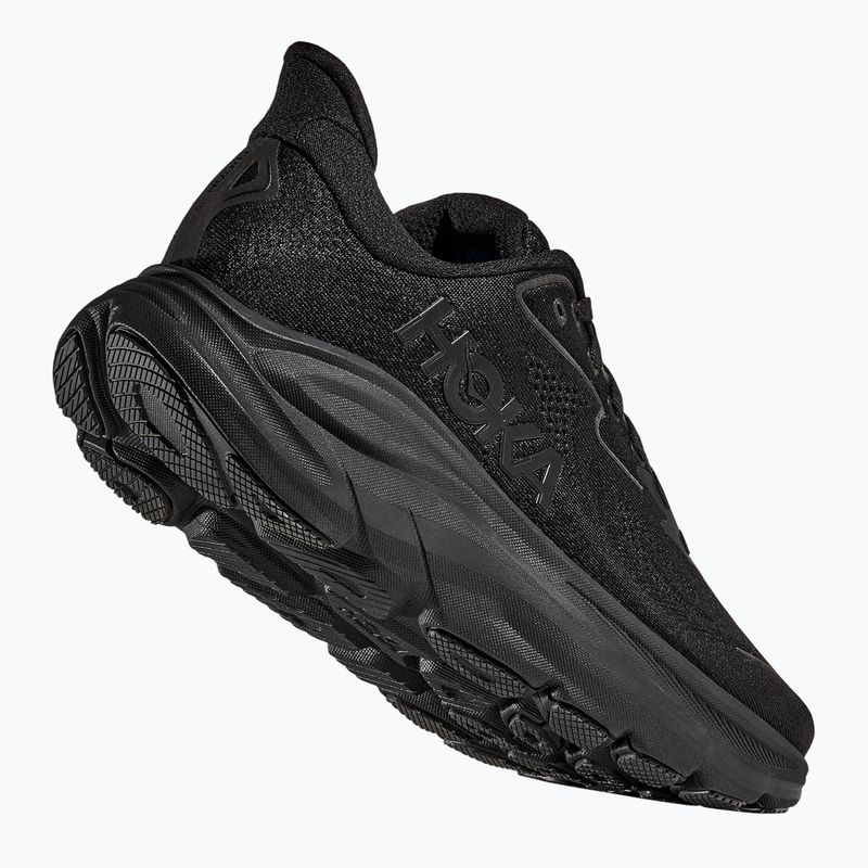 Men's running shoes HOKA Clifton 10 Wide black/black 4