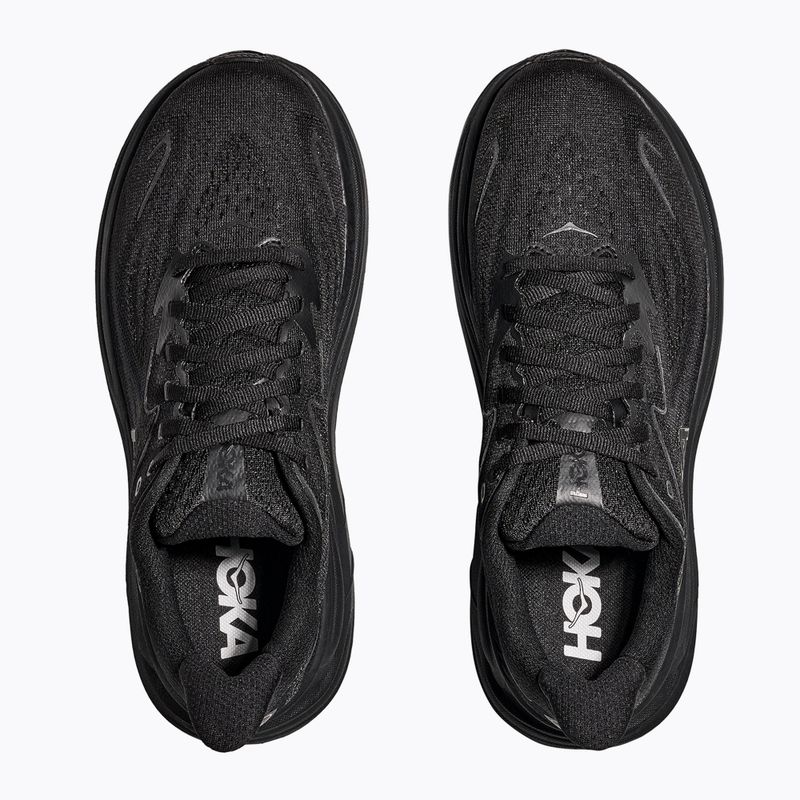 Men's running shoes HOKA Clifton 10 Wide black/black 6