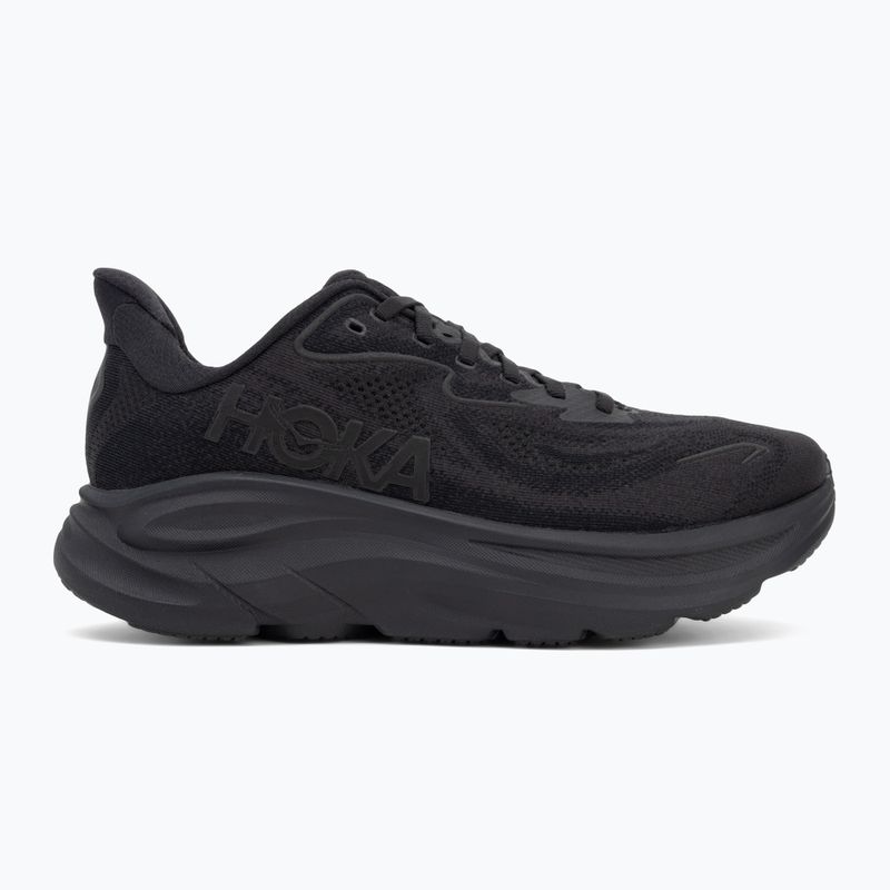 Men's running shoes HOKA Clifton 10 Wide black/black 2