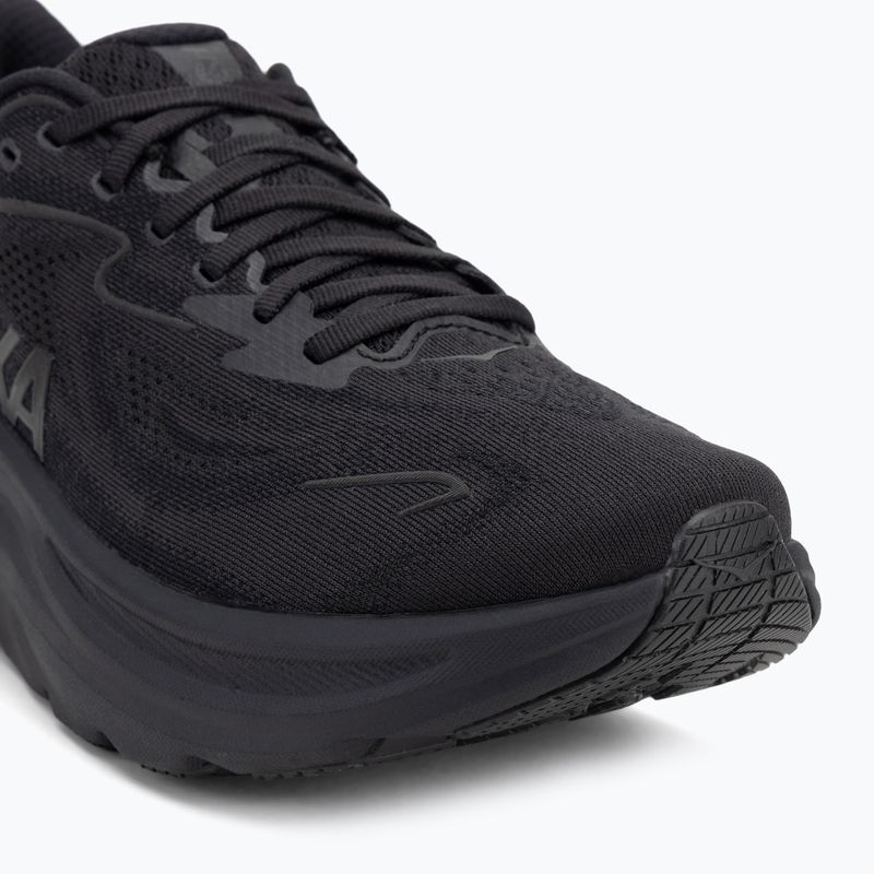 Men's running shoes HOKA Clifton 10 Wide black/black 7