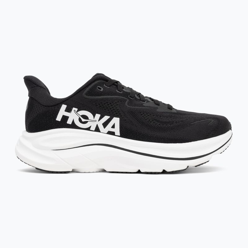Men's running shoes HOKA Clifton 10 Wide black/white 2