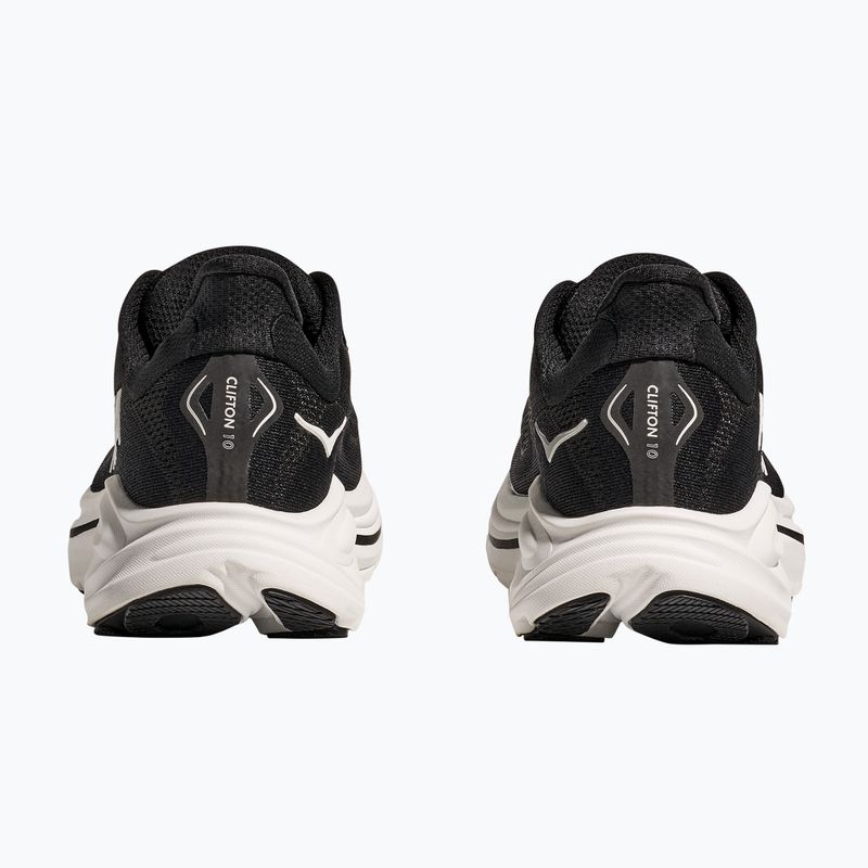Women's running shoes HOKA Clifton 10 Wide black/white 4