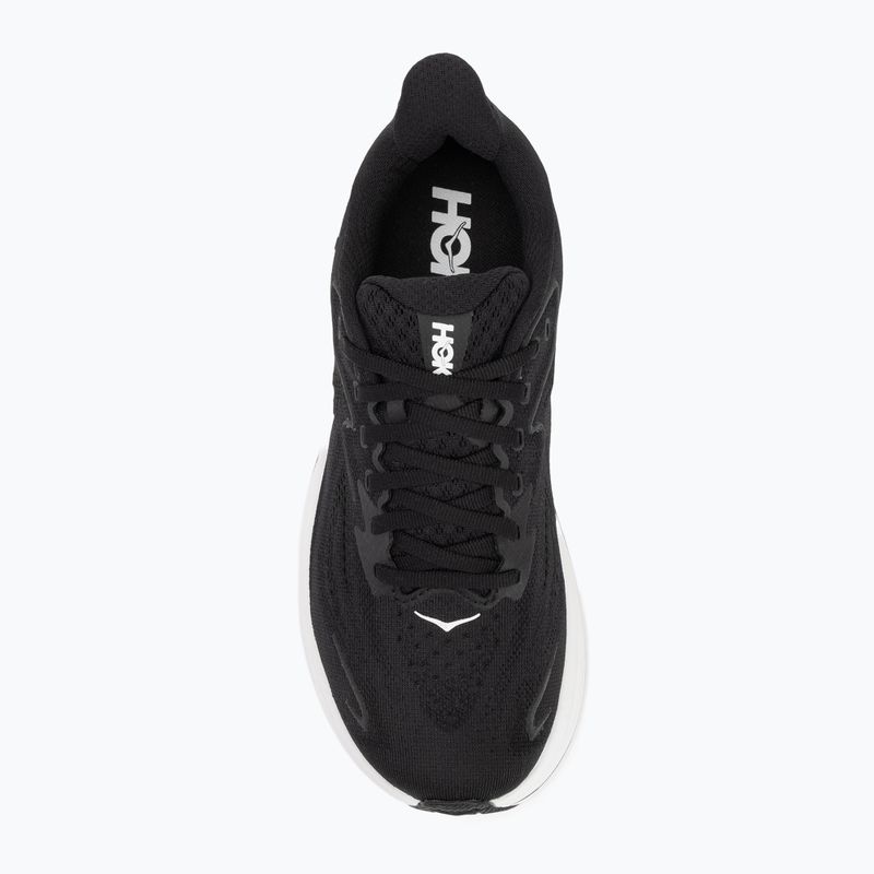 Women's running shoes HOKA Clifton 10 Wide black/white 5