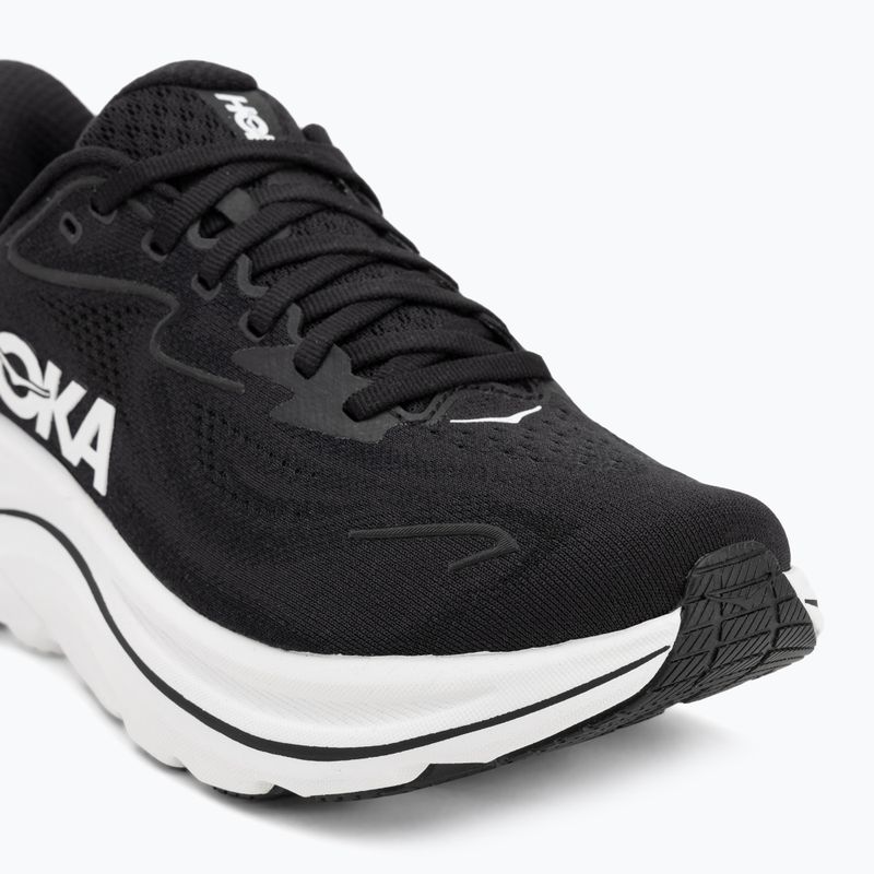 Women's running shoes HOKA Clifton 10 Wide black/white 7