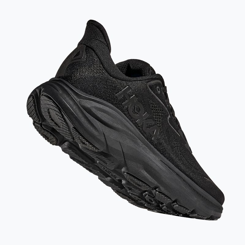 Men's running shoes HOKA Clifton 10 X-Wide black/black 4