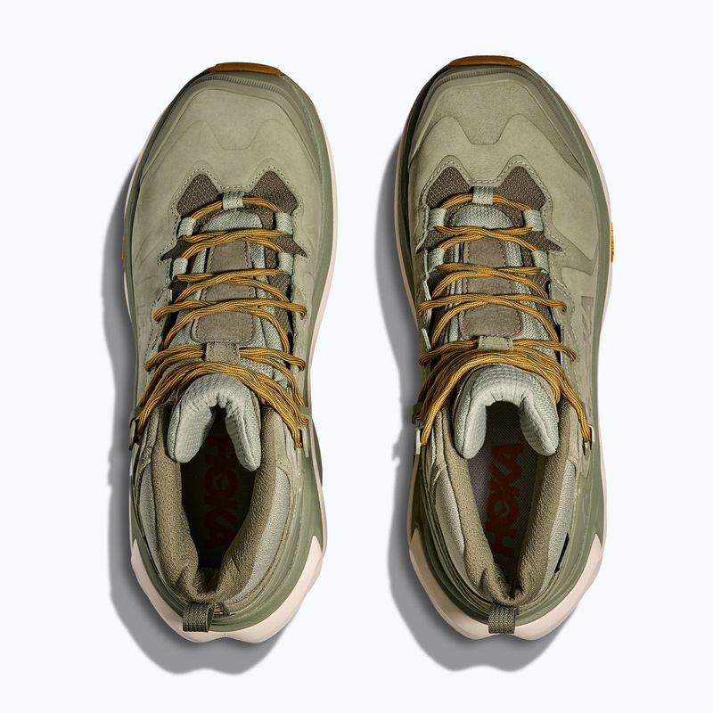 Men's hiking boots HOKA Kaha 3 GTX sea moss/oat milk 8