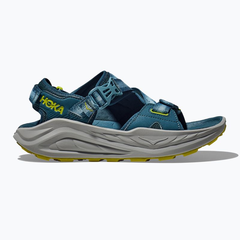 Men's sandals HOKA Infini Hike TC green/sea moss/oat milk 2