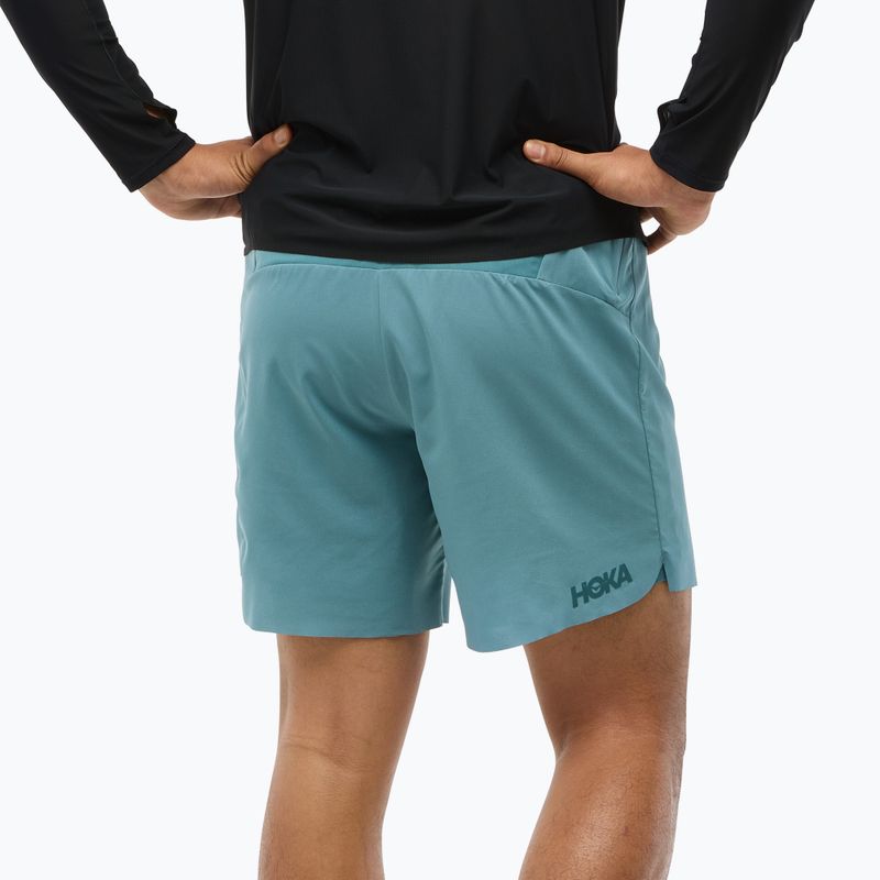 Men's running shorts HOKA Glide 7'' 2in1 nountain fog 3