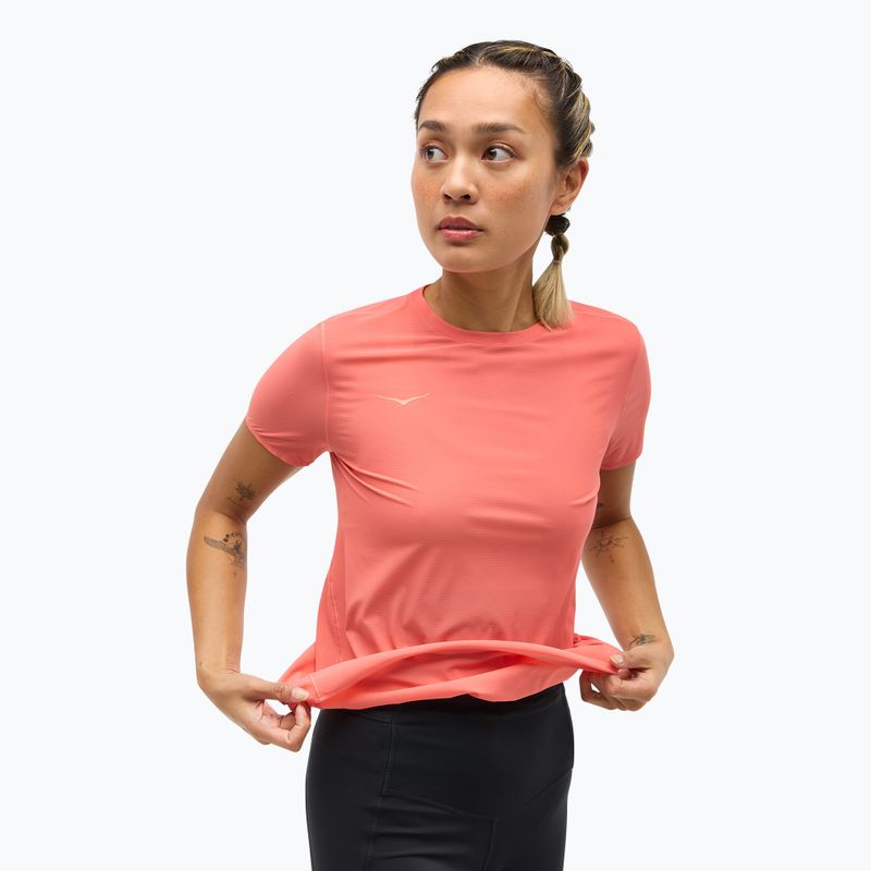 Women's running shirt HOKA Airolite Run grapefruit 4