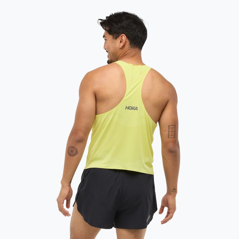 Men's running shirt HOKA Race Singlet hoka citrus 3
