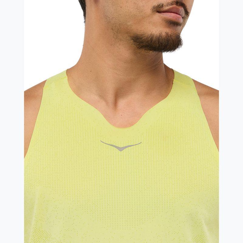 Men's running shirt HOKA Race Singlet hoka citrus 5