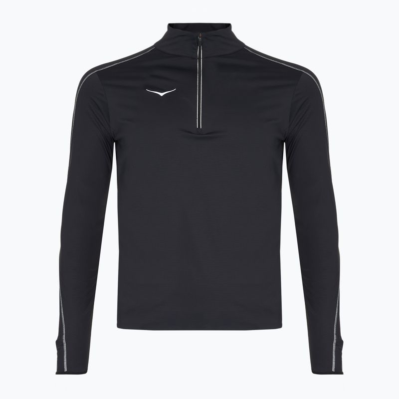 Men's running sweatshirt HOKA GlideTech Quarter Zip black