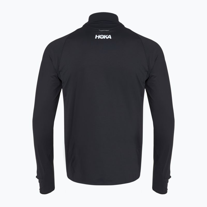 Men's running sweatshirt HOKA GlideTech Quarter Zip black 2