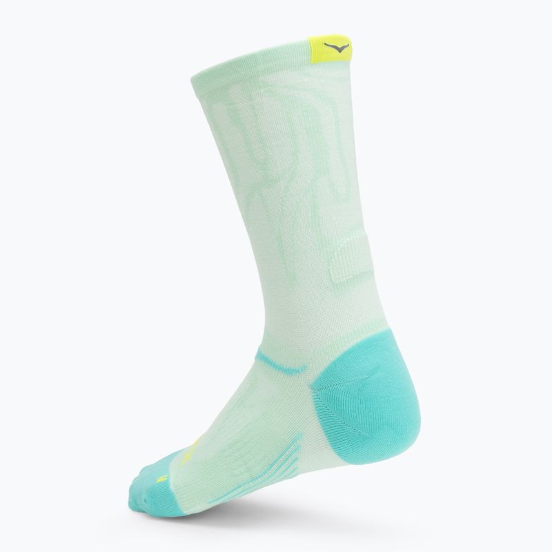 HOKA Clifton Crew Run mint fluornite socks 2
