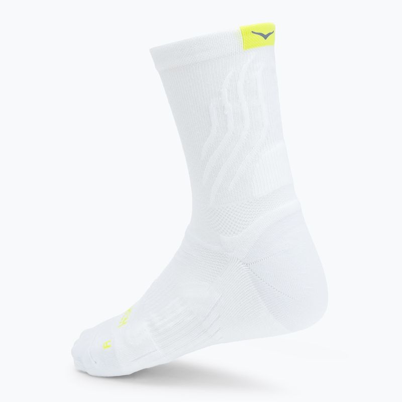 HOKA Bondi Quarter Run white socks 2