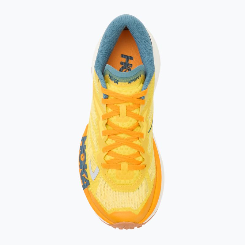 Men's running shoes Hoka Mafate X zest/mountain fog 5