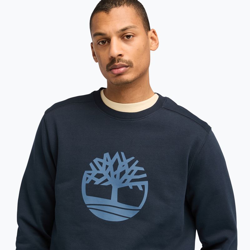 Men's Timberland Tree Logo Crew Neck sweatshirt dark sapphire 4