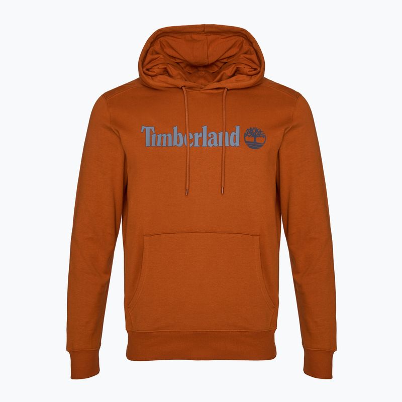 Men's Timberland Linear Logo Hoodie umber