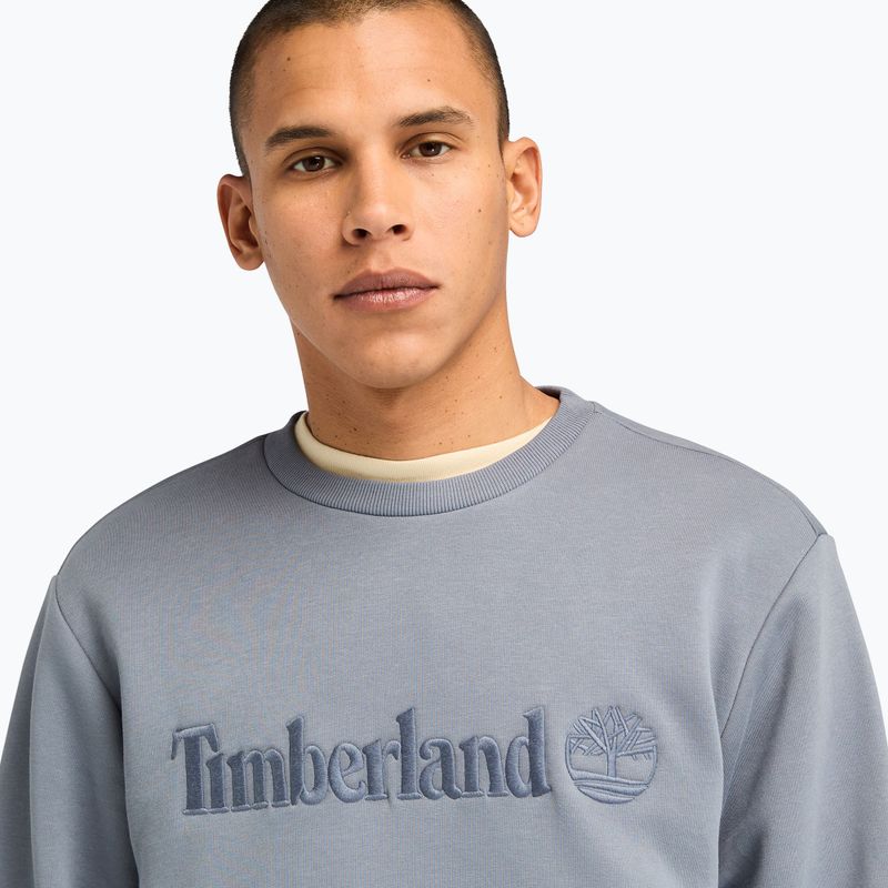 Men's Timberland Embroidery Tonal Crew Neck sweatshirt folkstone gray 4